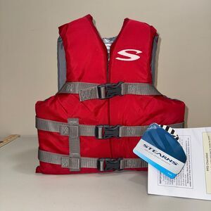NWT Stearns Life Jacket Vest Youth Child Kids 50 - 90 lbs Boating Swimming Pool
